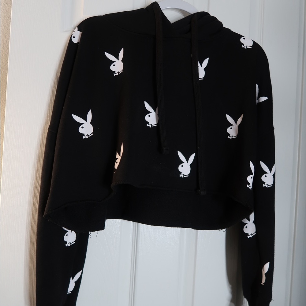 Playboy cropped hoodie